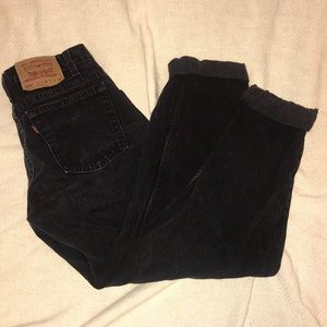 Levi black denim pants